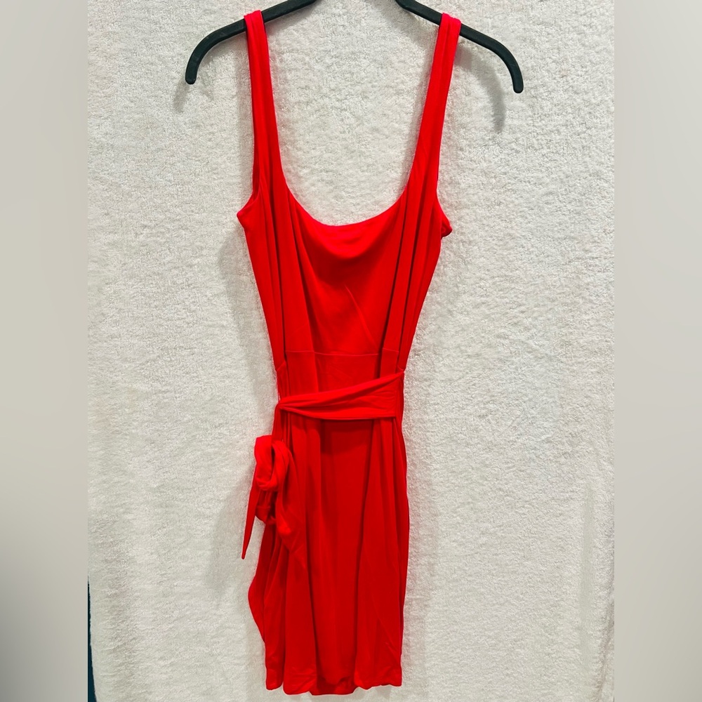 Bar III Hot Pink Tie Dress - Large